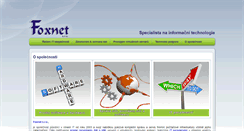 Desktop Screenshot of foxnet-sro.cz