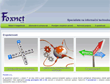 Tablet Screenshot of foxnet-sro.cz